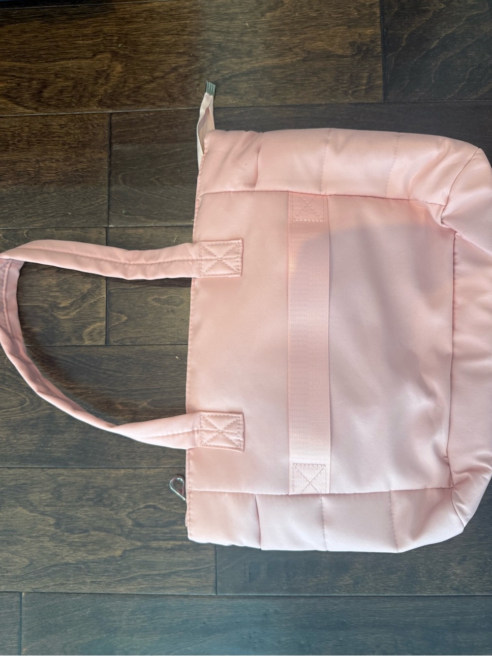 Everyday Quilted Pink Tote Bag with Padded Straps